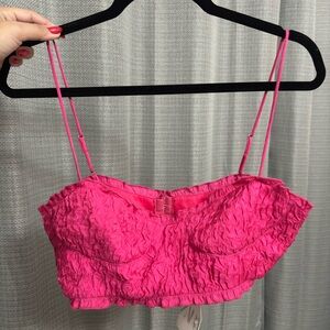 Zara pink crop top (new with tags)